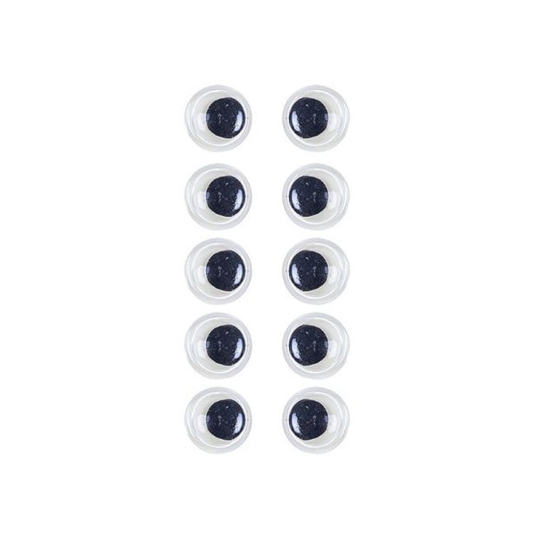 Пластикові очі для іграшок PE-012, 12 мм, 10 штук в упаковці