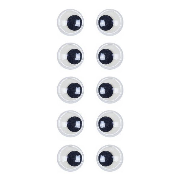 Пластикові очі для іграшок PE-016, 16 мм, 10 штук в упаковці