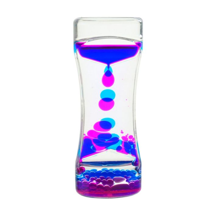 Пісочний годинник XX-3(Pink) рожевий, з гелевою рідиною, 13,5 см