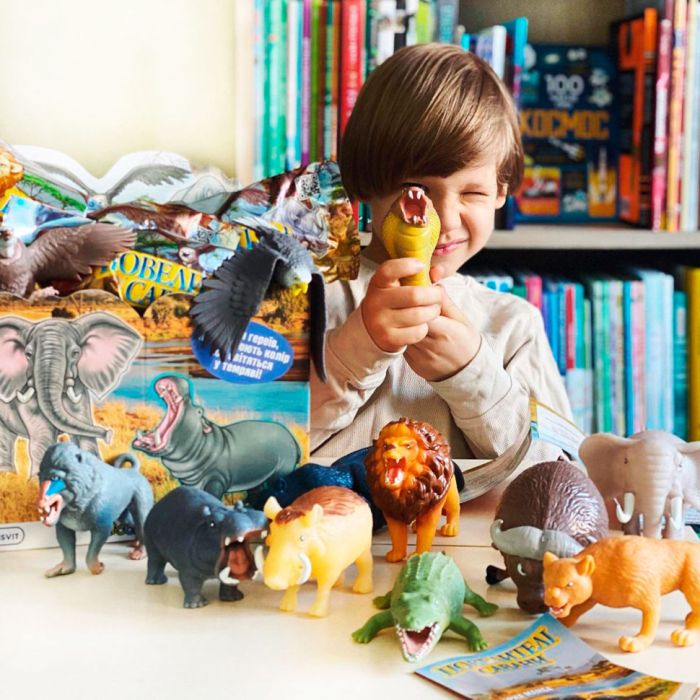 Стретч-іграшка сюрприз "Повелителі савани" #sbabam 68-CN-2020 у вигляді тварини