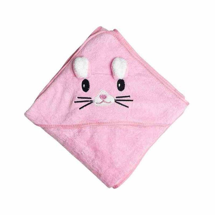 Дитячий рушник з капюшоном MGZ-0640(Pink) розмір 80х80 см