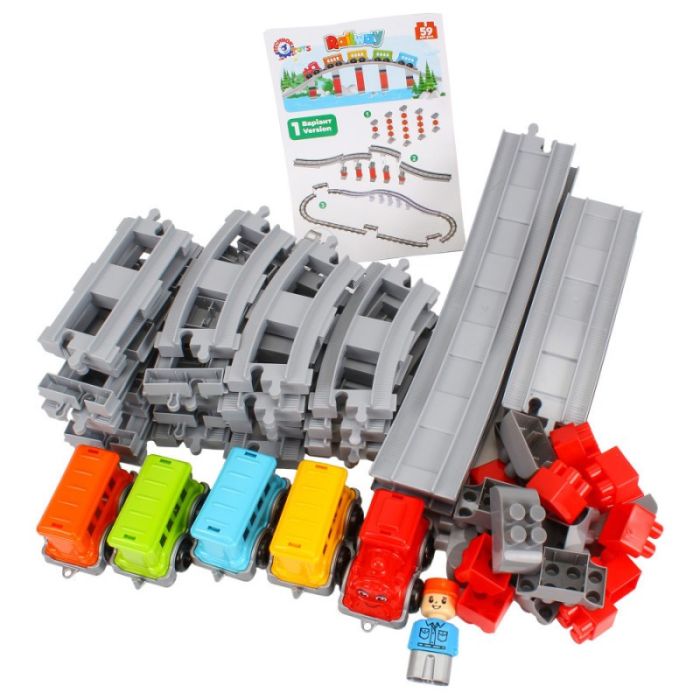 Дитячий набір конструктора "Залізниця" 1300TXK 59 деталей