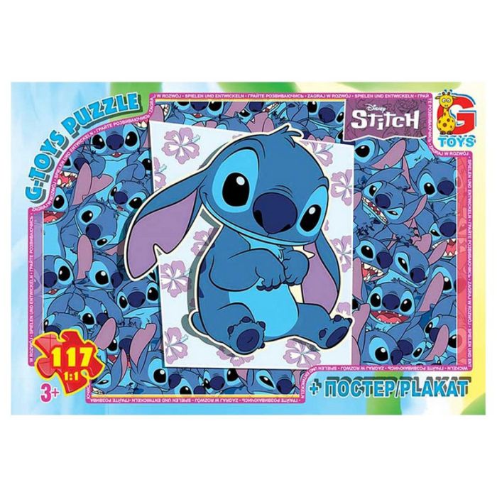 Дитячий пазл "Stitch" SC618 постер, 117 елементів