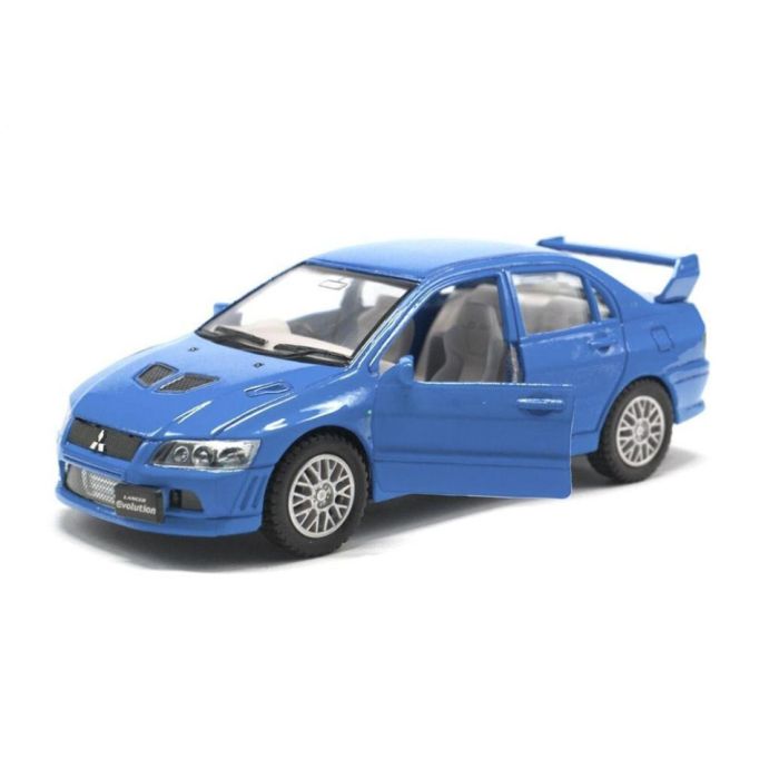 Колекційна машинка "Mitsubishi Evolution VII" KT5052W(Blue) масштаб 1:42