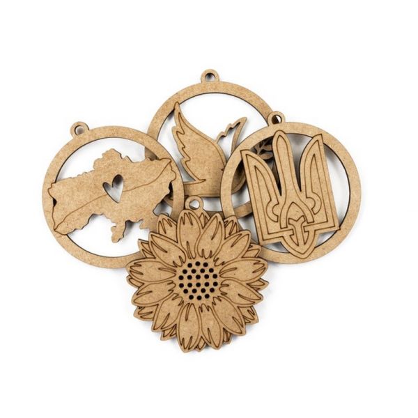 Дитячий набір заготовок "З Україною в серці" UKR-LOVE 7,5х8 см