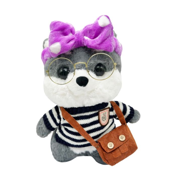 М'яка іграшка "Песик" K0201(Grey) одяг в асортименті, 30 см