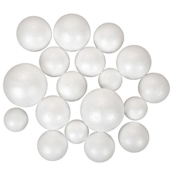 Набір пінопластових заготовок "Куля" 743112 в наборі 36 шт, мікс розмірів