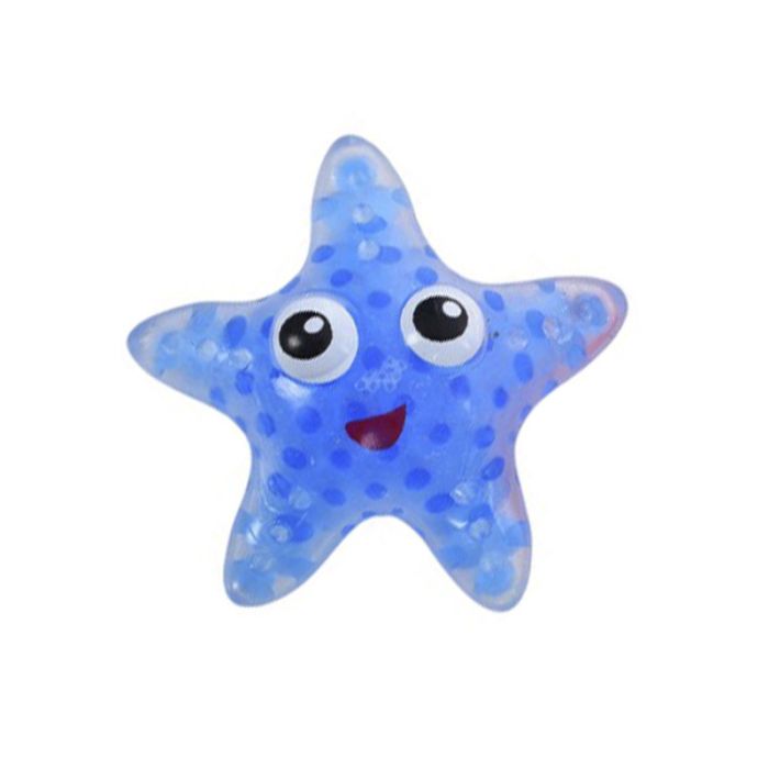 Дитяча іграшка-антистрес "Морська зірка" MS 3666(Blue) з орбізом, 10 см