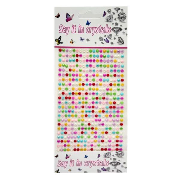 Наклейки декоративні "Стрази" F55 на планшеті 440 шт