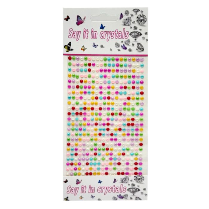 Наклейки декоративні "Стрази" F55 на планшеті 440 шт