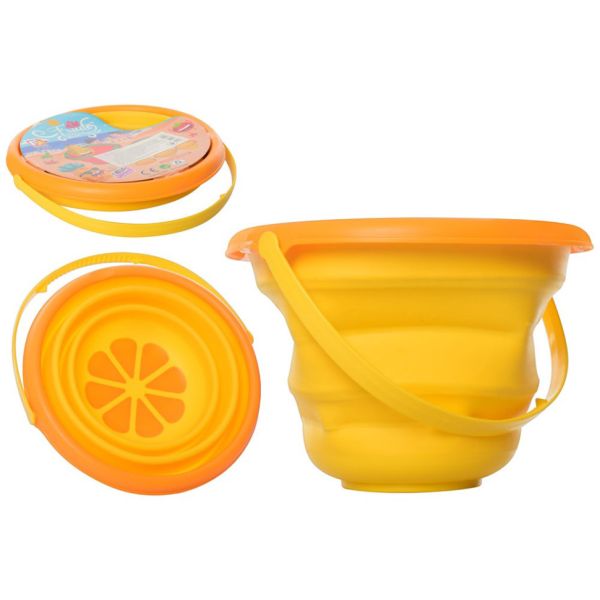 Дитяче іграшкове складане відерце "Фрукти" 6911N(Yellow) жовтий