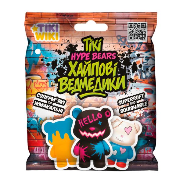 Колекційна іграшка-сквіш Хайпові ведмедики Tiki Wiki SQ027 іграшка-сюрприз