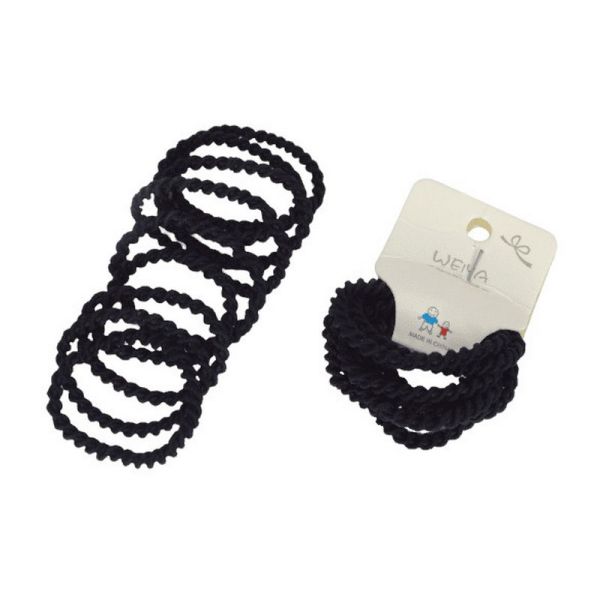 Набір резинок для волосся "Міні" 0108-322-1 чорний, 100 штук в упаковці