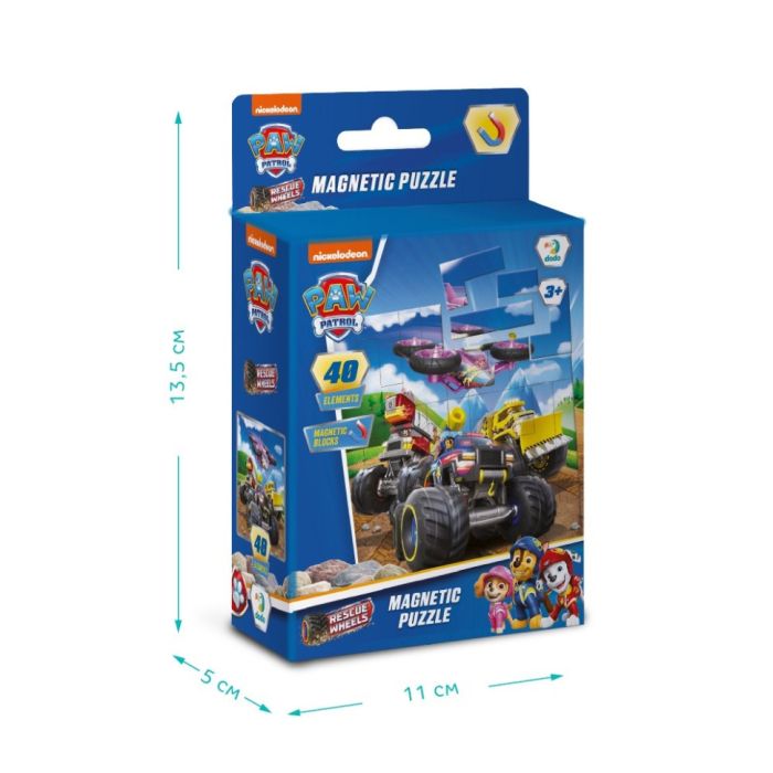 Дитячий магнітний пазл "Колеса" 200650, 40 елементів