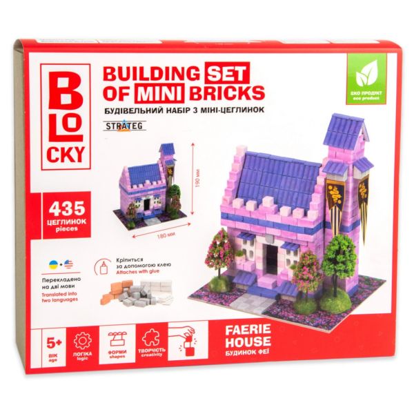 Будівельний набір для творчості Будинок Феї BLOCKY 31020 з міні-цеглинок