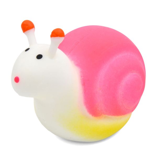 Дитяча іграшка-антистрес "Равлик" MS 4044(Pink) розмір 8,5 см, борошно