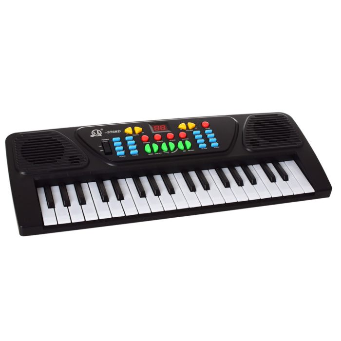 Синтезатор іграшковий MQ-3768D 43 см, 37 клавіш, від USB, мікрофон