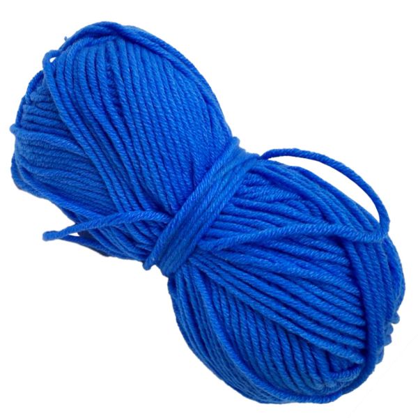 Пряжа фасована петляста NB113, 80% бавовни, 20% молочна клітковина, синій
