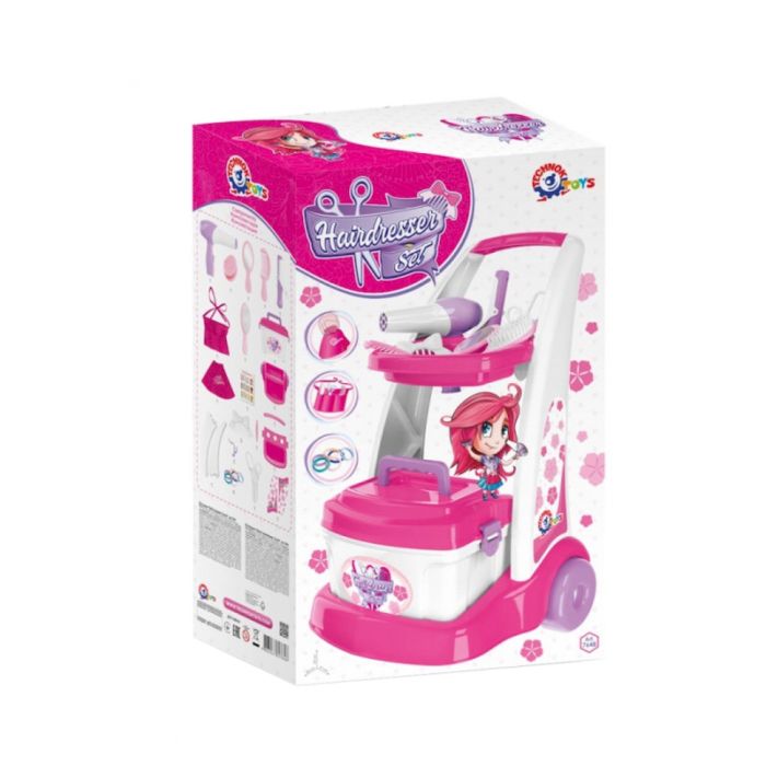 Дитячий ігровий набір "Перукар" 9314TXK візок, саквояж, аксесуари