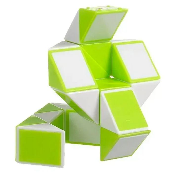 Пластикова головоломка Змійка Рубіка GREEN SCT404 зелена