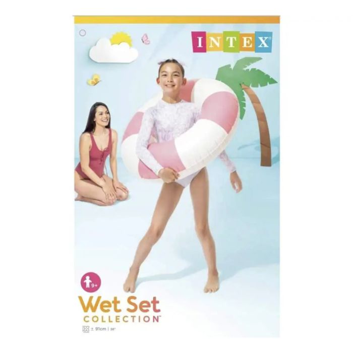 Дитяче надувне коло Coastal Cabana Tube 59271(Pink) 91 см