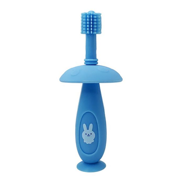 Силіконова зубна щітка Mumlove MGZ-0716(Blue) з обмежувачем
