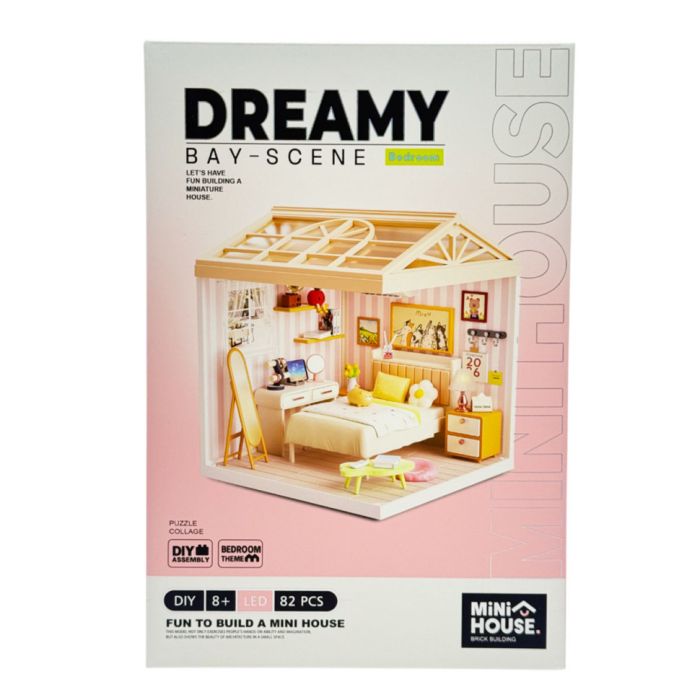 Конструктор-румбокс Спальня Mini House 8004-MH серії "Інтер'єр", зі світлом
