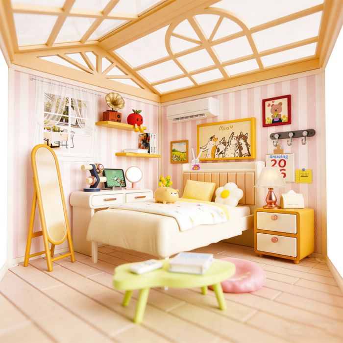 Конструктор-румбокс Спальня Mini House 8004-MH серії "Інтер'єр", зі світлом