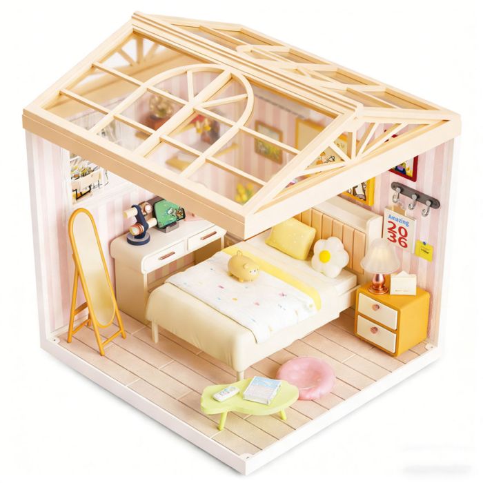 Конструктор-румбокс Спальня Mini House 8004-MH серії "Інтер'єр", зі світлом