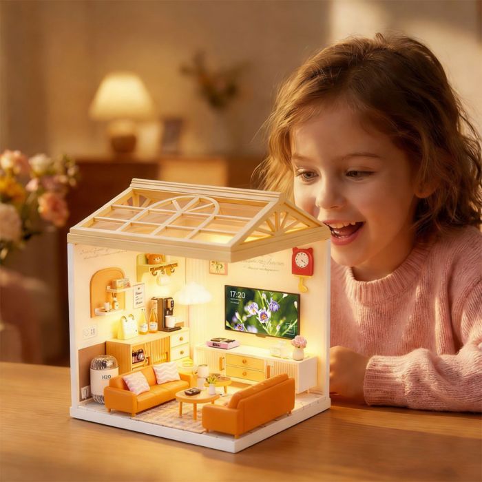 Конструктор-румбокс Вітальня Mini House 8006-MH серії "Інтер'єр", зі світлом