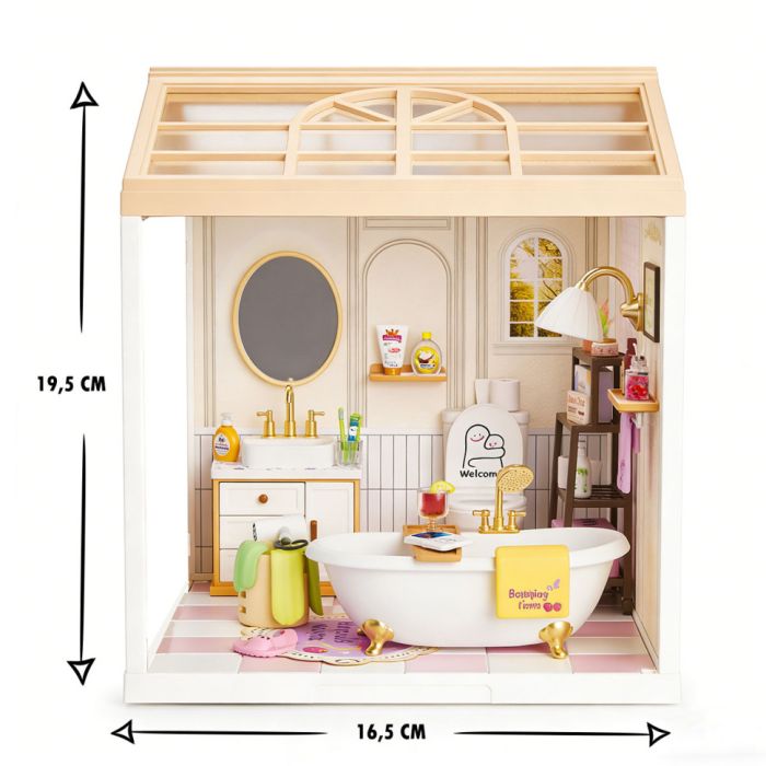 Конструктор-румбокс Ванна кімната Mini House 8009-MH серії "Інтер'єр", зі світлом