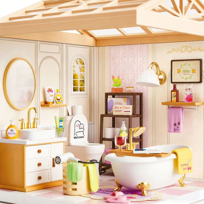 Конструктор-румбокс Ванна кімната Mini House 8009-MH серії "Інтер'єр", зі світлом