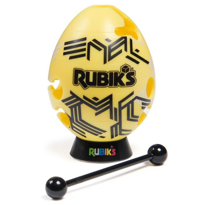 Розвиваюча Головоломка Смарт-яйце Rubik's 6071681(Yellow) паличка, підставка