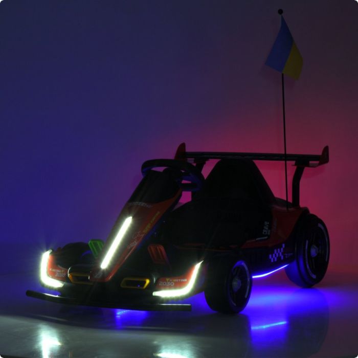 Дитячий електромобіль Електрокарт Kart M 6322EBLR-1 до 50 кг