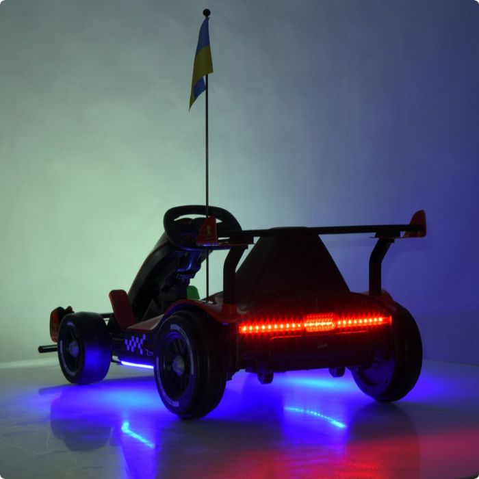 Дитячий електромобіль Електрокарт Kart M 6322EBLR-1 до 50 кг