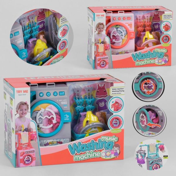 Стиральная машинка 35883 S (8) 2 вида, звук, аксессуары, в коробке