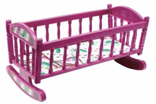 Ліжечко для ляльок Барбі S0013 ліжечко-качалка  S0013(Violet)