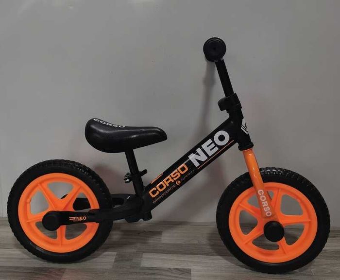 Дитячий Велобіг "CORSO NEO" 12 дюймів (EN-69790) сталева рама, підставка для ніг