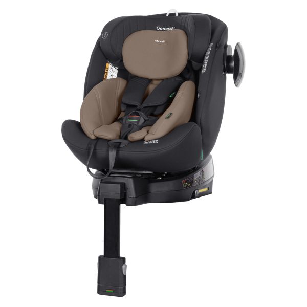 Дитяче Автокрісло CARRELLO Genesis+ (CRL-12807 Sand Beige) i-Size 40-150см ISOFIX, поворот, опор.стійка