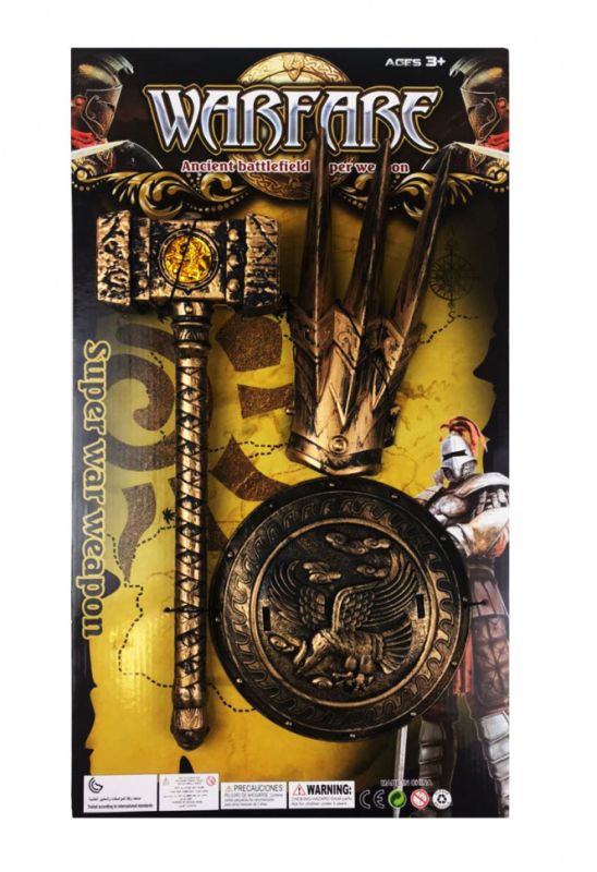 Дитячий ігровий набір лицаря 818A-20/21/22 обладунки на руку  Молот