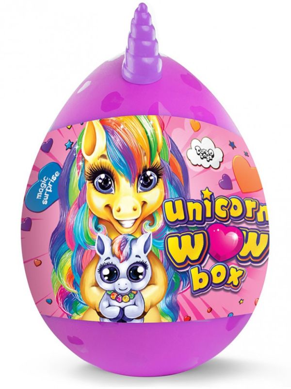 Набір для творчості в яйці "Unicorn WOW Box" UWB-01-01U для дівчаток  Фіолетовий