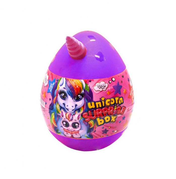 Набір для творчості в яйці "Unicorn Surprise Box" USB-01-01U для дівчинки  Фіолетовий