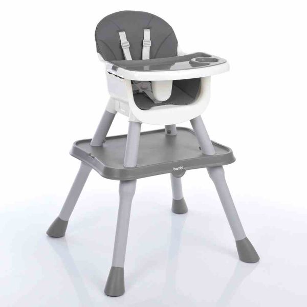 Стільчик-трансформер для годування (M 5672-11) сірий