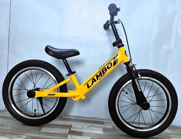 Дитячий Велобіг "CORSO LAMBO" 16 дюймів (LB-16507) ручне гальмо, підніжка, дзвоник