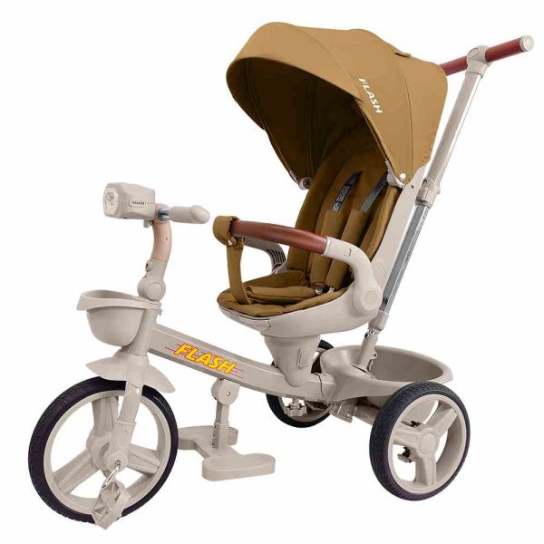 Дитячий Велосипед триколісний TILLY FLASH (T-3812 ORANGE) складний руль