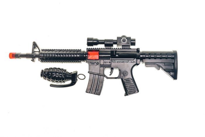 Іграшковий автомат-тріскачка "M16" з гранатою Golden Gun 803
