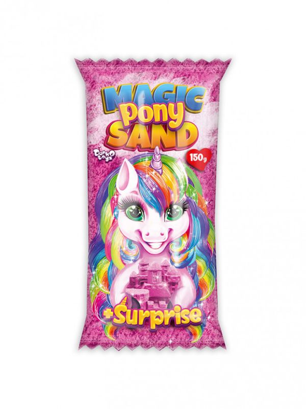 Набір для творчості "Кінетичний пісок "Magic Pony Sand" MPS-01-01, 150 г  Рожевий