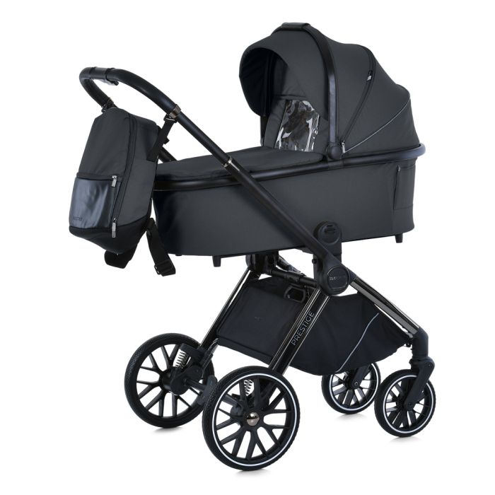 Дитяча універсальна Коляска 2в1 EL CAMINO PRESTIGE (ME 1124-2 Magnet Gray) люлька+прогул.блок
