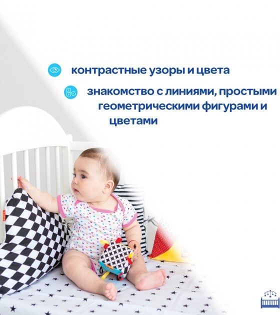 Підвіска-бортик для ліжечка "Хмарка B&W" МС 110512-05