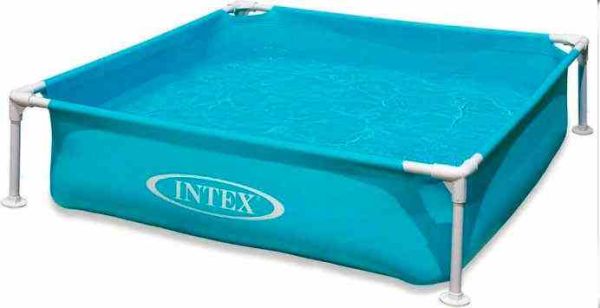 Intex Басейн каркасний розміром 122х122х30 см, об'єм: 337л, вага: 4,9 кг, від 3 років (57173)